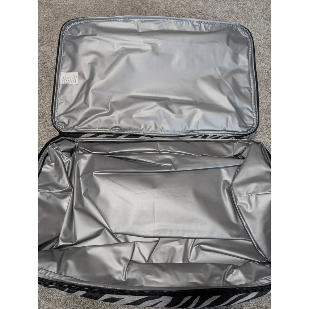 Insulated Food Carrier Large Black Zebra Print Thermal Picnic Bag Cold - Hot